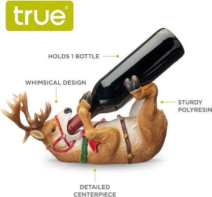 True Reindeer Polyresin Wine Bottle Holder - Image 2