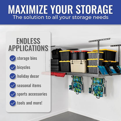 SafeRacks Overhead Garage Storage Rack - Image 4