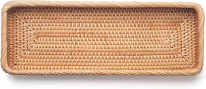 Rattan Bathroom Vanity Tray, Toilet Tank Basket Tray - Image 4