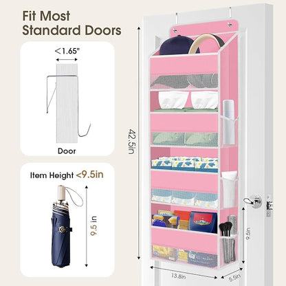 2 Pack Over The Door Organizer Hanging Storage Organizers - Image 2