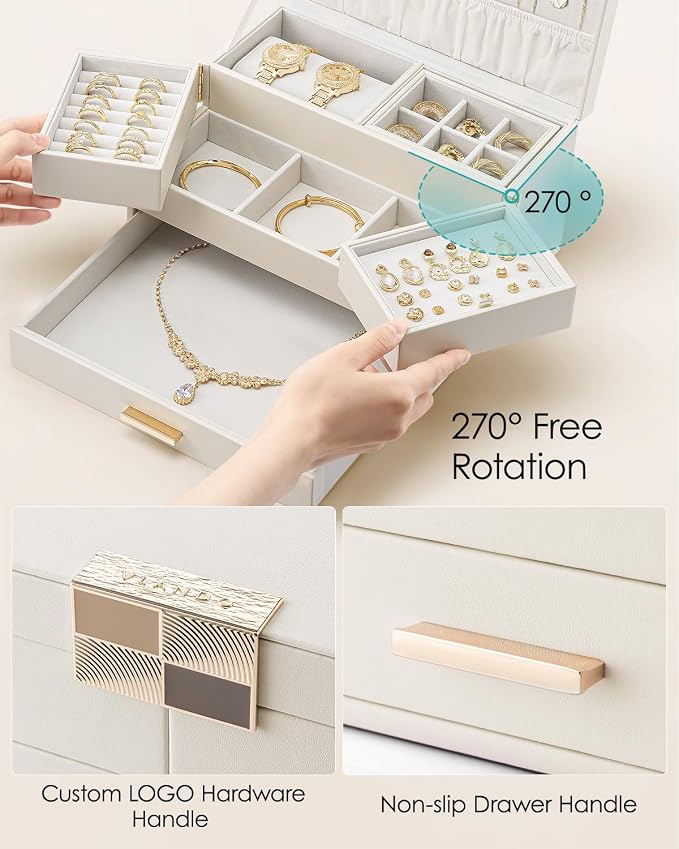 Vlando 3 Layer Jewelry Box - Image 4