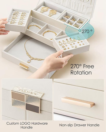 Vlando 3 Layer Jewelry Box - Image 4