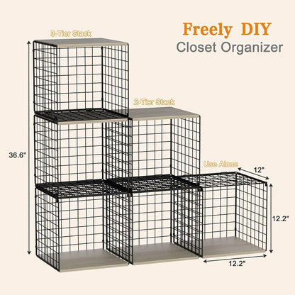 3PCS Stackable Closet Organizers and Storage, Shelves - Image 6