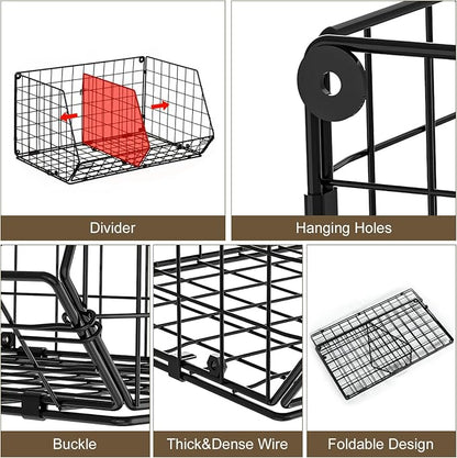 6 Tier Extra Large Hanging Storage Organizer, Hanging Closet Shelves - Image 4