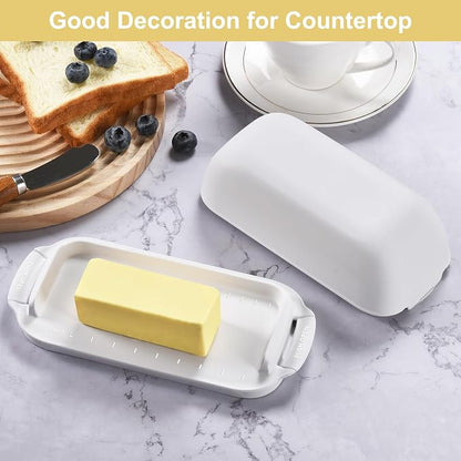 AONCO Butter Dish with Lid, Butter Container Holds - Image 7