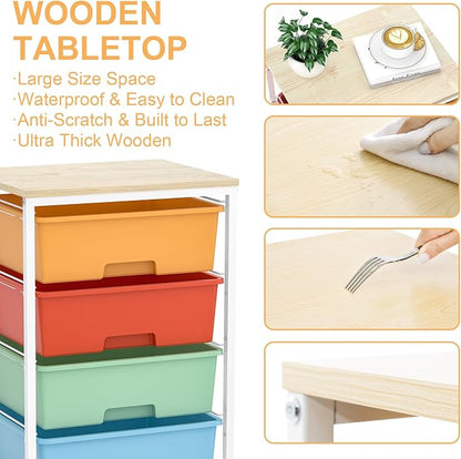 Utility-Rolling-Storage-Drawer-Craft-Cart-Organizer - Image 6