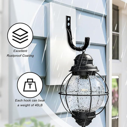KURUI Metal Wall Hooks for Hanging Heavy Duty, Large Utility J Hooks - Image 6