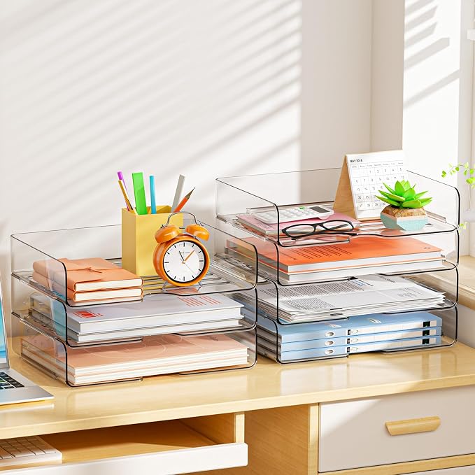 YKLSLH 4 Trays Paper Organizer Letter Tray - Image 4