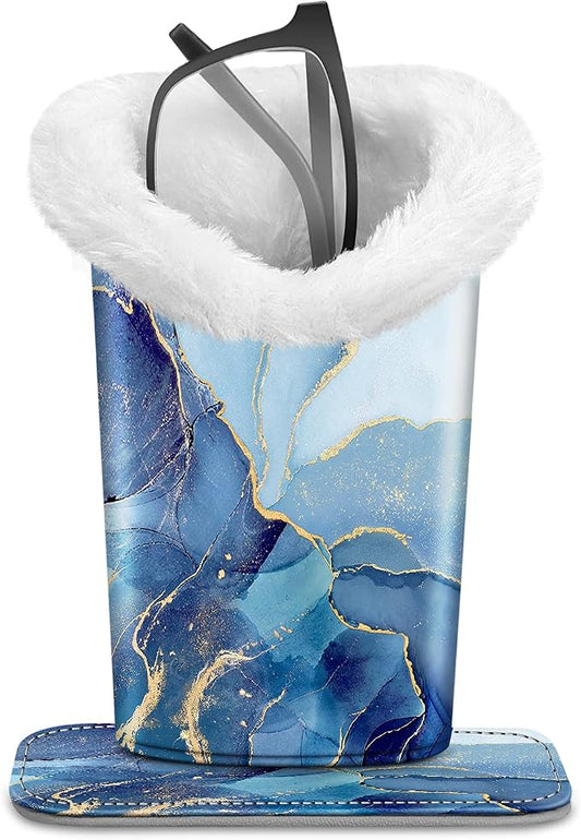 Fintie Plush Lined Eyeglasses Holder, Glasses Stand Case, Anti-scratch Glasses by Fintie
