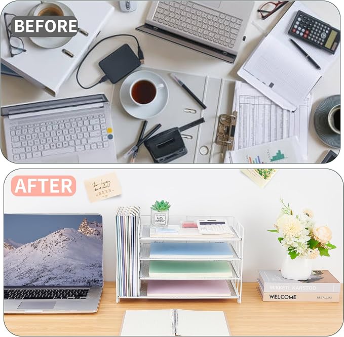 OPNCIE 4-Tier Paper Organizer - Image 3