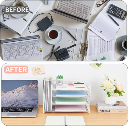 OPNCIE 4-Tier Paper Organizer - Image 3