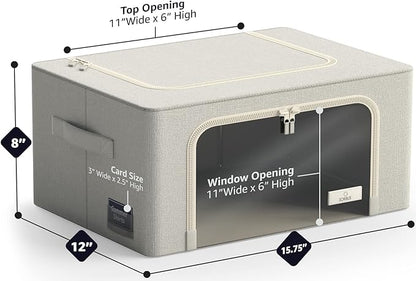 Sorbus Storage Bins with Metal Frame - Image 3