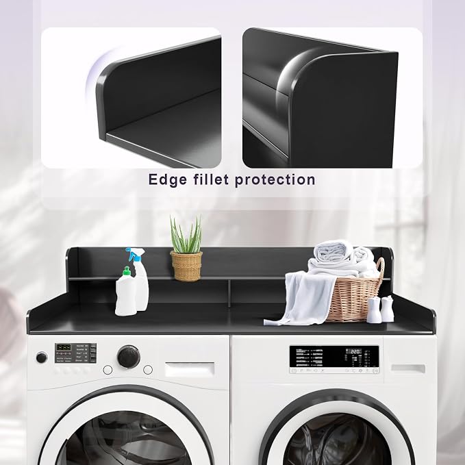 2-Tier Washer and Dryer Countertop Shelf, Laundry Room Storage & Organization - Image 4