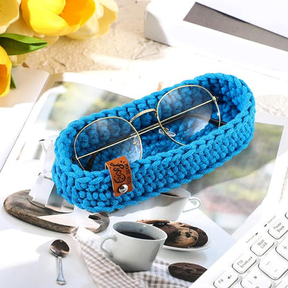 Tioncy Eyeglasses Holder for Nightstand Wool Anti Scratch Desk Bedside Knit - Image 4