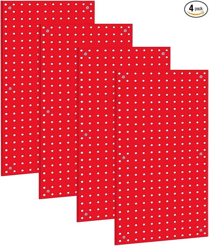 Peg Board, Pegboard Rack Garage Storage Steel Horizontal Peg Board Pack by Daanxw
