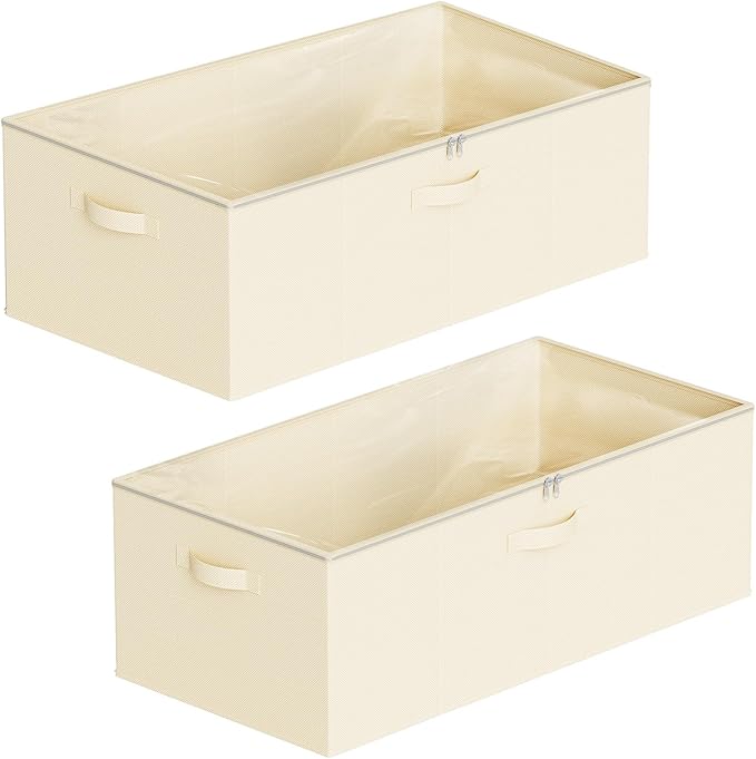 SpaceAid 2 Pack 10" High Under Bed Storage Containers, Large Underbed Storage - Image 6