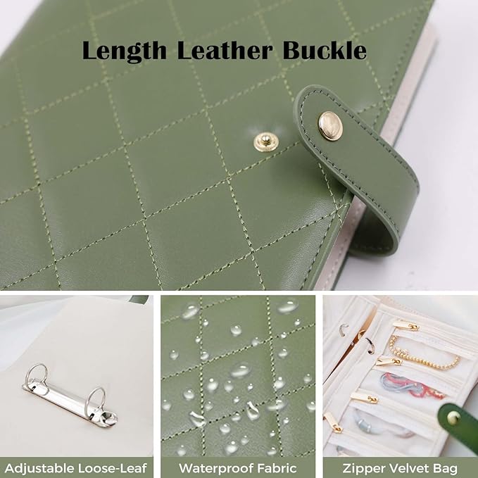 Travel Jewelry Organizer Case, Portable Jewelry Organizers Storage Book - Image 5
