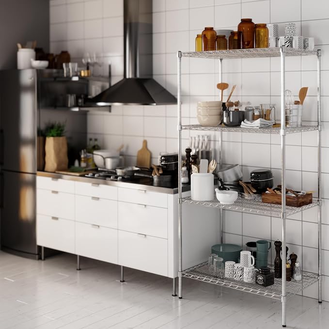 24" Deep x 36" Wide x 74" Height Wire Shelving Kit | 4-Tier | NSF Commercial - Image 7