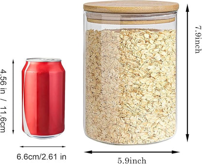 Glass Storage Jars Set Elegant Containers - Image 2