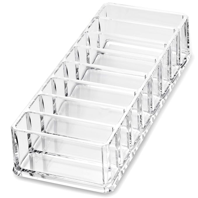 byAlegory Acrylic Compact Makeup Organizer | 8 Space Cosmetic Storage - Image 3