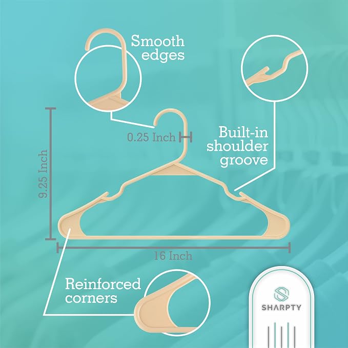 Sharpty Plastic Hangers Clothes Hangers - Image 2