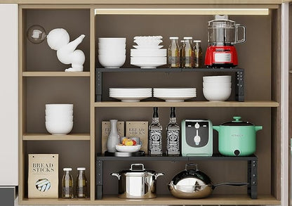 Expandable Cabinet Shelf Organizer Storage Spice Rack Shelves - Image 5