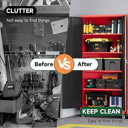 Letaya Metal Garage Storage Cabinets - Image 9