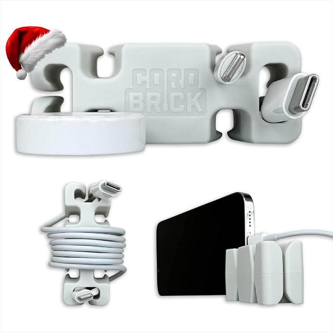 CordBrick Stocking Stuffers for Adults Cord Management Weighted Cord Holder by CordBrick