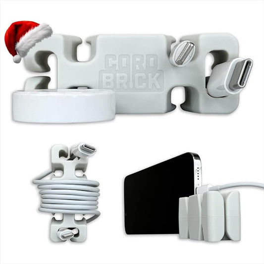 CordBrick Stocking Stuffers for Adults Cord Management Weighted Cord Holder by CordBrick