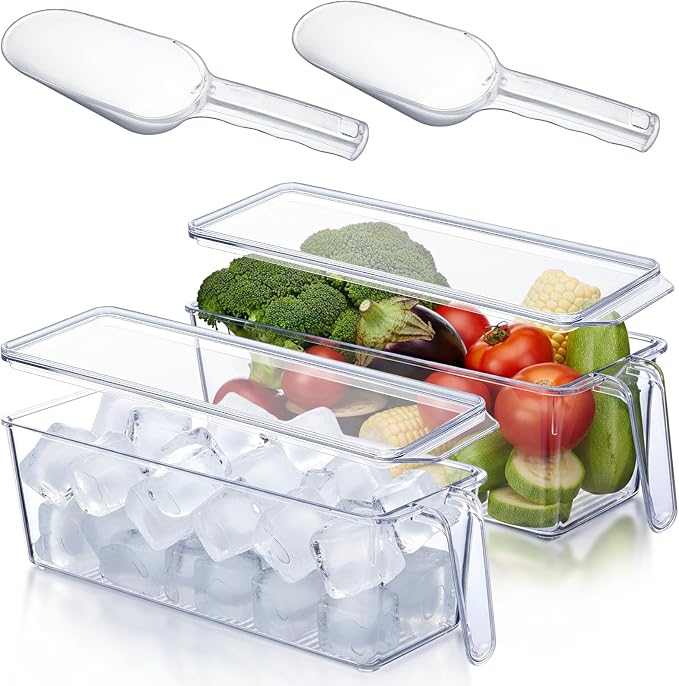 Havawish 4 Pcs Ice Storage Bin for Freezer by Havawish