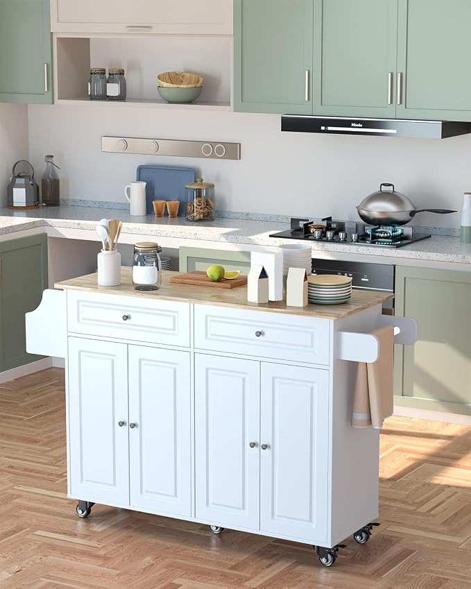 Kitchen Island on Wheels Kitchen Cart - Image 7