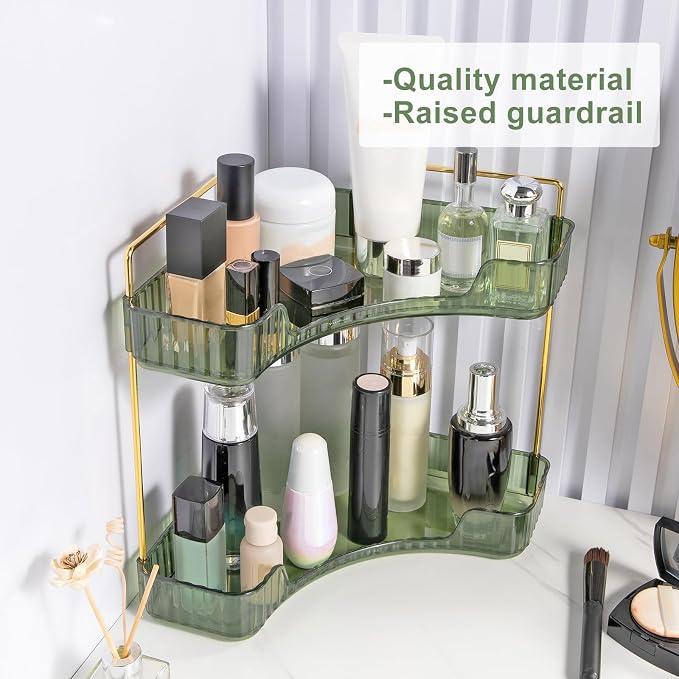 Corner Bathroom Countertop Organizer, Vanity Trays - Image 5