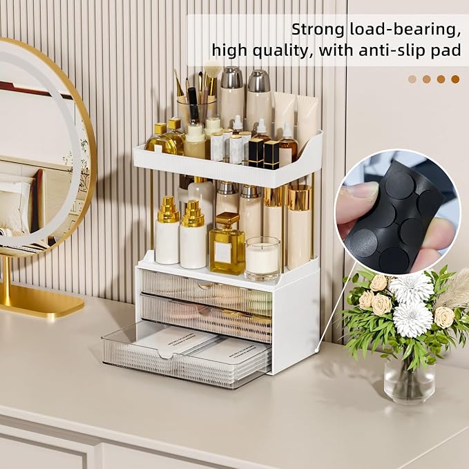 2 Sets Makeup Organizer – 5 Tier Bathroom Organizers and Storage, Versatile - Image 3