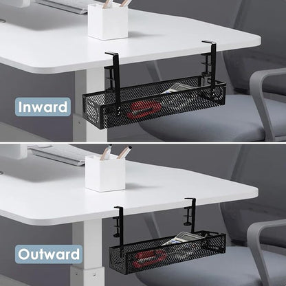 Under Desk Cable Management Tray, Cable Management Under Desk No Drill - Image 7