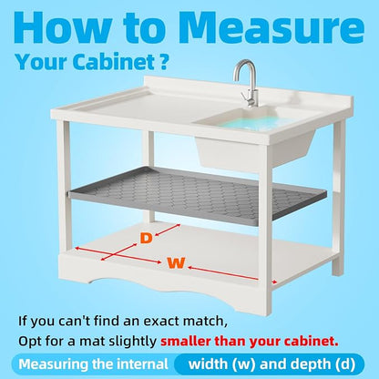 Silicone Under Sink Mat 40" x 19", Kitchen Essentials and Gadgets, Shelf Liner - Image 6