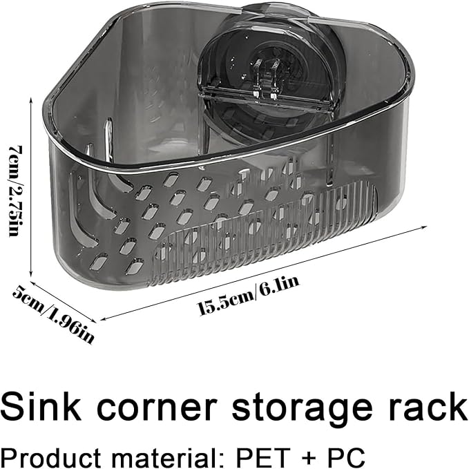 2PCS Sink Organizer Rack for Kitchen for Sponges, Sink Corner Drain Box - Image 7