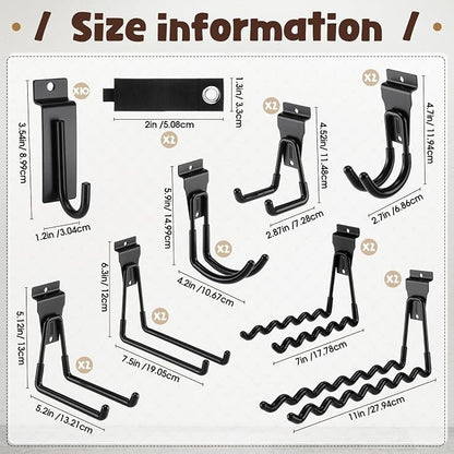 Landhoow 26 Pack Slatwall Accessories - Image 3