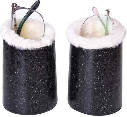 Baitaihem 2 Pack Plush Lined Eyeglasses Holder Stand Protective Glasses Holder by WelcometoBaitaihem