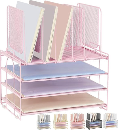Desk Organizers and Accessories, 3-Tier Paper Organizer by RefinedOfficeEasyManagemen