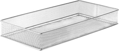 YBM HOME Silver Mesh Drawer Cabinet and or Shelf Organizer Bins, School Supply by YBMHome