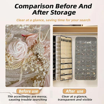 Hanging Jewelry Organizer Storage Earring Jewelry Storage Bag - Image 6