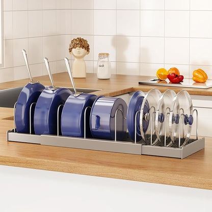 Expandable Food Storage Container Lid Organizers by COMFORTYOURHOME