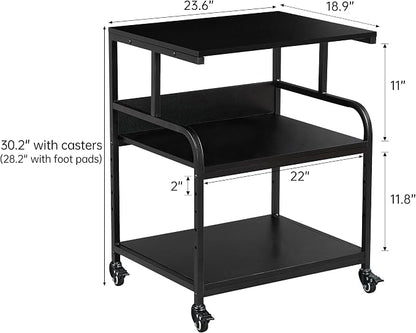 Printer Stand, 23.6 x18.9 x 30 Inches Large Printer Table - Image 2