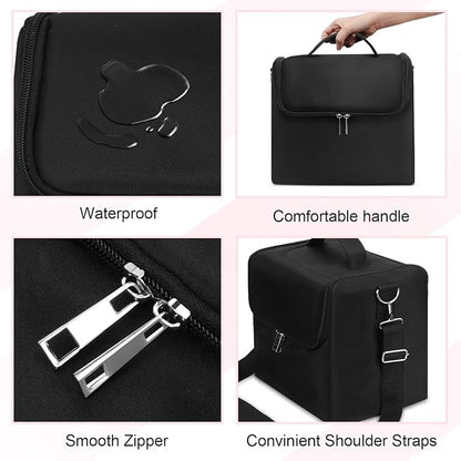 Large Makeup Carrying Train Case - Image 5
