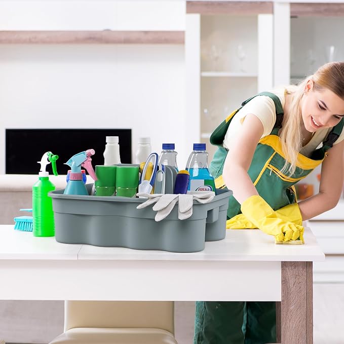 Plastic Cleaning Storage Caddy, Plastic Cleaning Supplies Caddy - Image 5