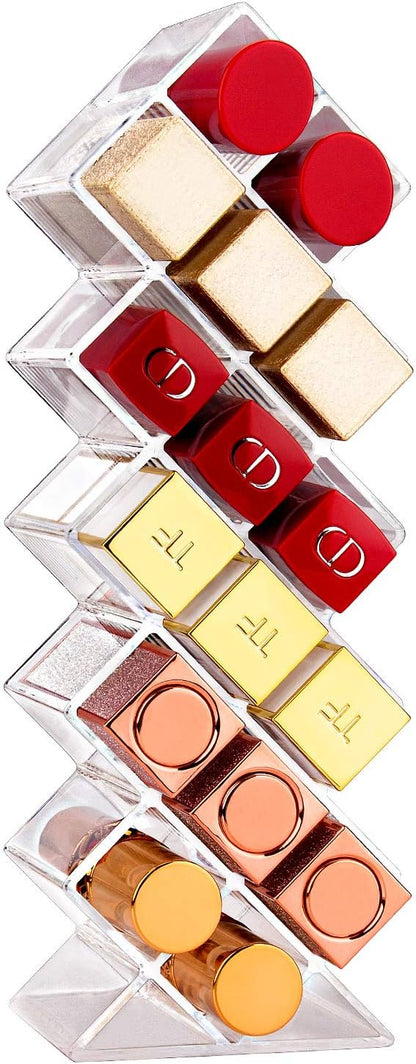 JessLab Lipstick Organizers, Acrylic Holder Lip Gloss Tower Clear Cosmetic Fish by JessLab