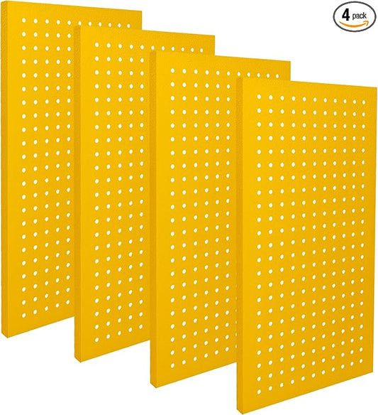 Metal Peg Board Panels for Workbench, Shed Modular Peg Board Organizer Board Kit by Chinrose