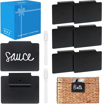 Metal Clip on Pantry Labels for Storage Bins by trohestar