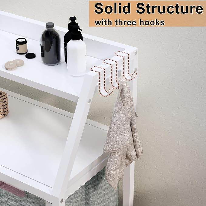 Laundry Hamper, Laundry Sorter 2 Section, Rolling Laundry Basket - Image 8