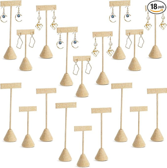 Marsui 18 Pcs Earring Display Set Earring T Bar Display Earring Holders by Marsui
